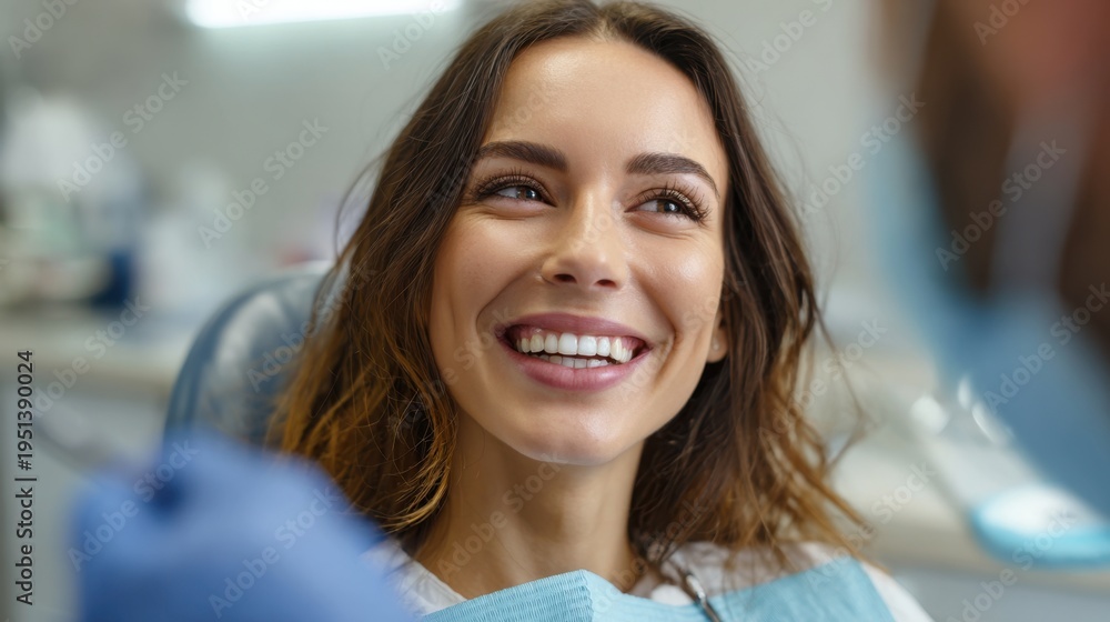 Glückliche Patientin